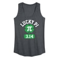 thumbnail image 1 of Instant Message - Lucky Pi - Women's Racerback Tank Top, 1 of 6