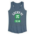 thumbnail image 1 of Instant Message - Lucky Pi - Women's Racerback Tank Top, 1 of 6