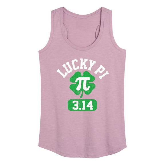 Instant Message - Lucky Pi - Women's Racerback Tank Top
