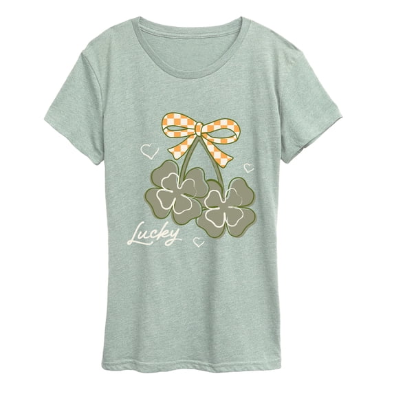 Instant Message - Lucky Shamrocks Women's Short Sleeve Graphic T-Shirt