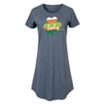 thumbnail image 1 of Instant Message - Lucky Striped Shamrock - Women's Any Way Dress, 1 of 6