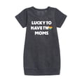 thumbnail image 1 of Instant Message - Lucky Two Moms - Girls Ss Fleece Dress, 1 of 5