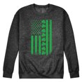 thumbnail image 1 of Instant Message - Lucky USA Flag - Men's Crew Neck Fleece Pullover, 1 of 7