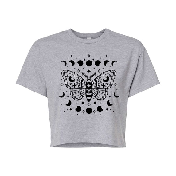Instant Message - Luna Moth Cropped Graphic T-Shirt
