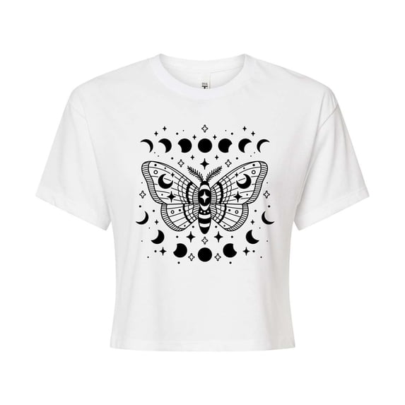 Instant Message - Luna Moth Cropped Graphic T-Shirt