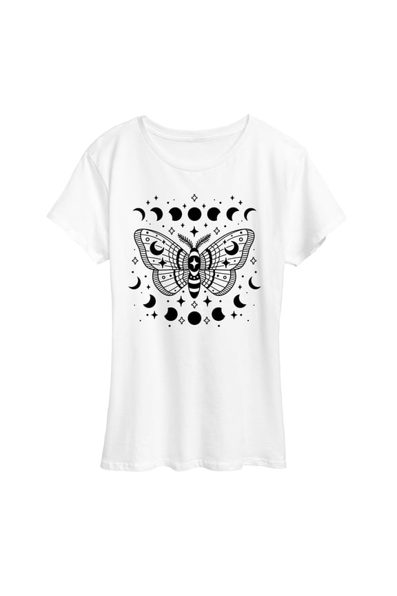 - Luna Moth Short Sleeve Graphic T-Shirt