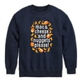 thumbnail image 1 of Instant Message - Mac & Cheese and Nuggets Please - Toddler & Youth Crewneck Fleece Sweatshirt, 1 of 6