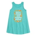 thumbnail image 1 of Instant Message - Mac & Cheese and Nuggets Please - Toddler & Youth Girls A-line Dress, 1 of 5