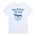 thumbnail image 1 of Instant Message - Mackinac Island, Michigan Short Sleeve Graphic T-Shirt, 1 of 6