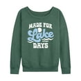 thumbnail image 1 of Instant Message - Made For Lake Days - Women's Lightweight French Terry Long Sleeve Shirt, 1 of 6