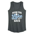 thumbnail image 1 of Instant Message - Made For Lake Days - Women's Racerback Tank Top, 1 of 6