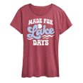 thumbnail image 1 of Instant Message - Made For Lake Days - Women's Short Sleeve Graphic T-Shirt, 1 of 6