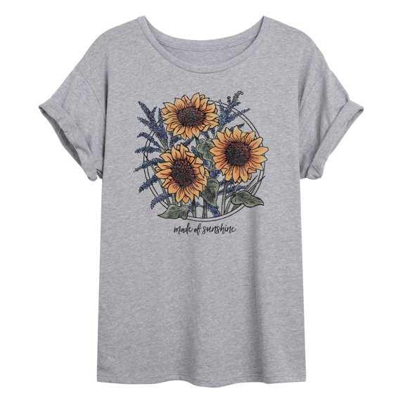 Instant Message - Made Of Sunshine - Women's Oversized Graphic T-Shirt