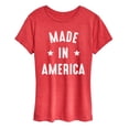 thumbnail image 1 of Instant Message - Made in America - Women's Short Sleeve Graphic T-Shirt, 1 of 5