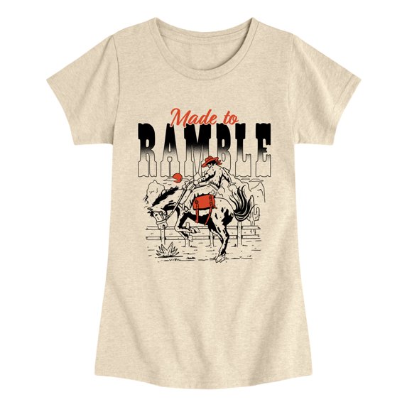 Instant Message - Made to Ramble Fitted Short Sleeve Graphic T-Shirt