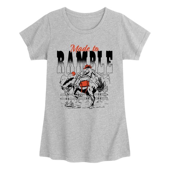 Instant Message - Made to Ramble Fitted Short Sleeve Graphic T-Shirt
