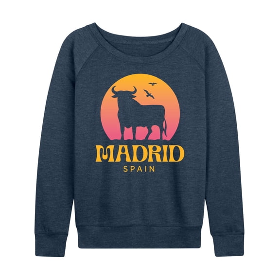 Instant Message - Madrid Spain - Women's Lightweight French Terry Long Sleeve Shirt