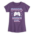 thumbnail image 1 of Instant Message - Magical Gamer Girl - Toddler & Youth Girls Short Sleeve Graphic T-Shirt, 1 of 6