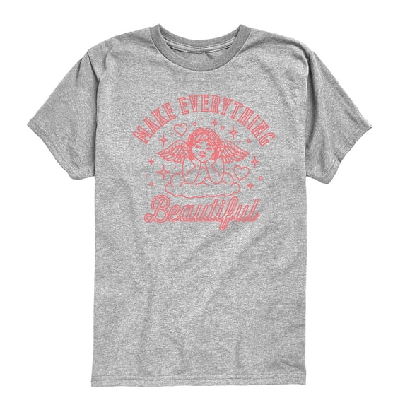Instant Message - Make Everything Beautiful Angel Short Sleeve Graphic T-Shirt