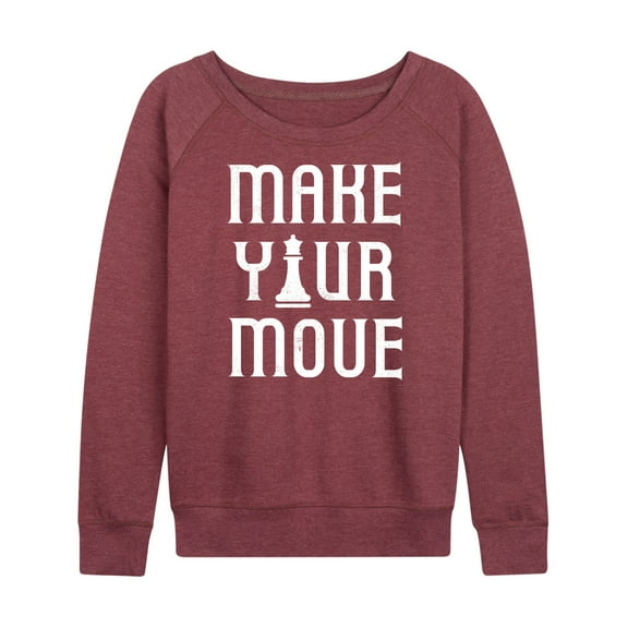 Instant Message - Make Your Move - Women's Lightweight French Terry Long Sleeve Shirt