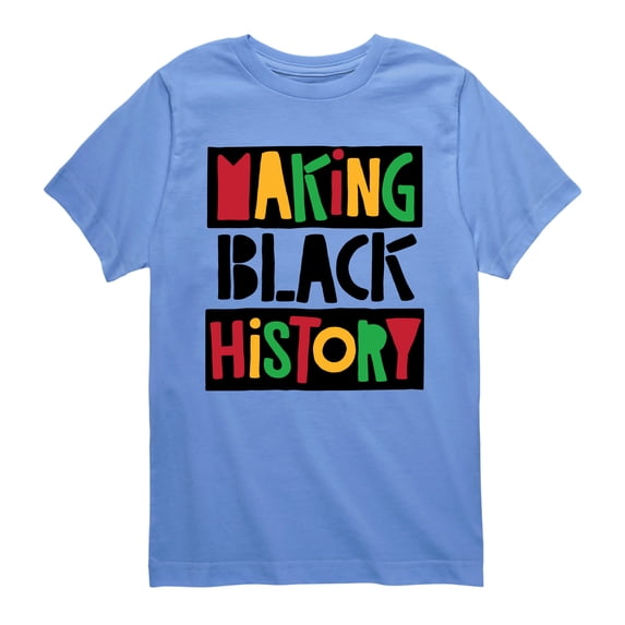 Instant Message - Making Black History - Youth Boys Short Sleeve Graphic T-Shirt