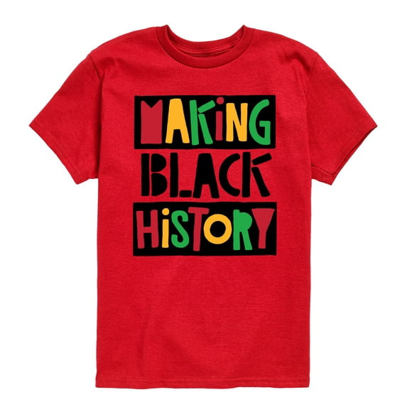 Instant Message - Making Black History - Youth Boys Short Sleeve Graphic T-Shirt