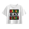 thumbnail image 1 of Instant Message - Making Black History - Youth Girls Boxy T-Shirt, 1 of 5