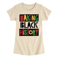 thumbnail image 1 of Instant Message - Making Black History Fitted Short Sleeve Graphic T-Shirt, 1 of 5