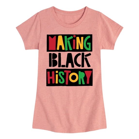 Instant Message - Making Black History Fitted Short Sleeve Graphic T-Shirt
