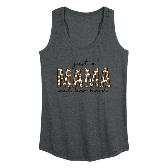 Instant Message - Mama And Her Herd - Women's Racerback Tank Top