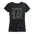 thumbnail image 1 of Instant Message - Mama Bear Charcoal - Women's Short Sleeve Graphic T-Shirt, 1 of 5