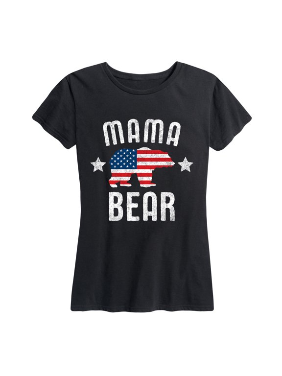 - Mama Bear Patriotic Women's Short Sleeve Graphic T-Shirt