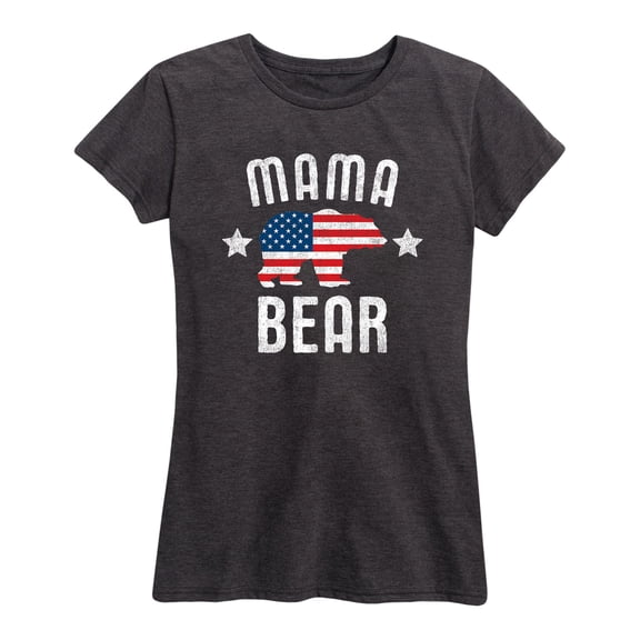 Instant Message - Mama Bear Patriotic - Women's Short Sleeve Graphic T-Shirt