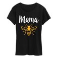 thumbnail image 1 of Instant Message - Mama Bee - Women's Short Sleeve Graphic T-Shirt, 1 of 5