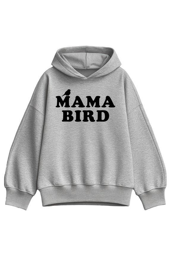 - Mama Bird - Women's Oversized Fleece Hoodie Sweatshirt