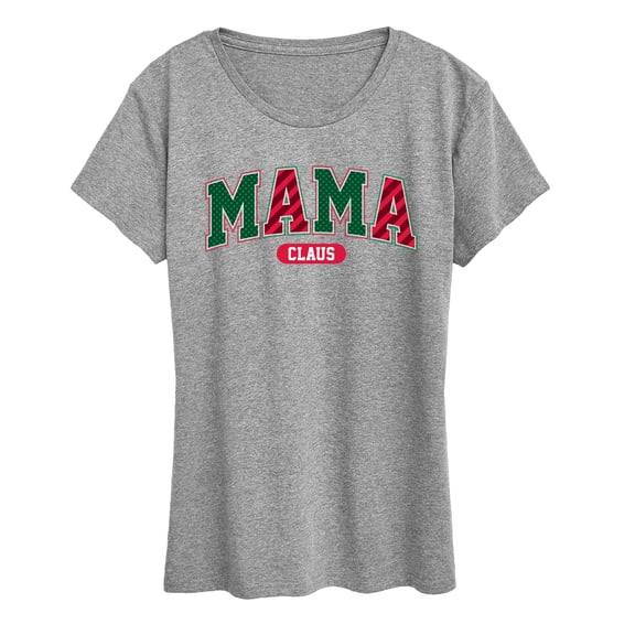 Instant Message - Mama Claus Varsity - Women's Short Sleeve Graphic T-shirt