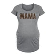 thumbnail image 1 of Instant Message - Mama Leopard - Women's Maternity Scoop Neck Graphic T-Shirt, 1 of 5