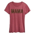 thumbnail image 1 of Instant Message - Mama Leopard - Women's Short Sleeve Graphic T-Shirt, 1 of 5