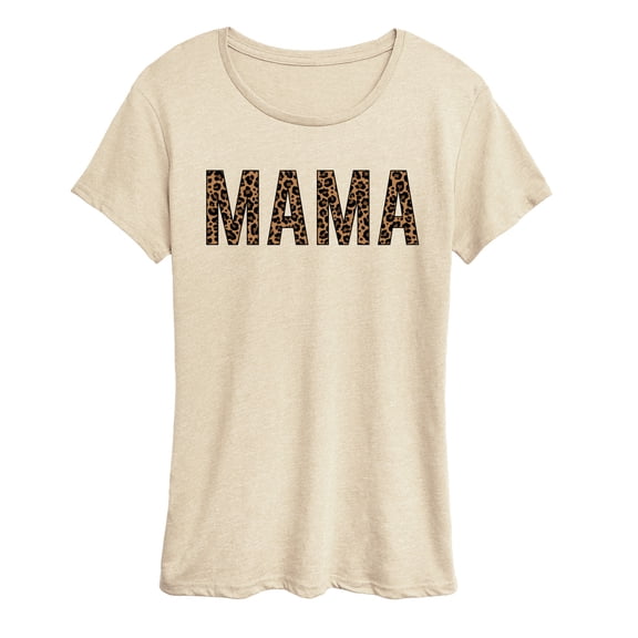 Instant Message - Mama Leopard - Women's Short Sleeve Graphic T-Shirt
