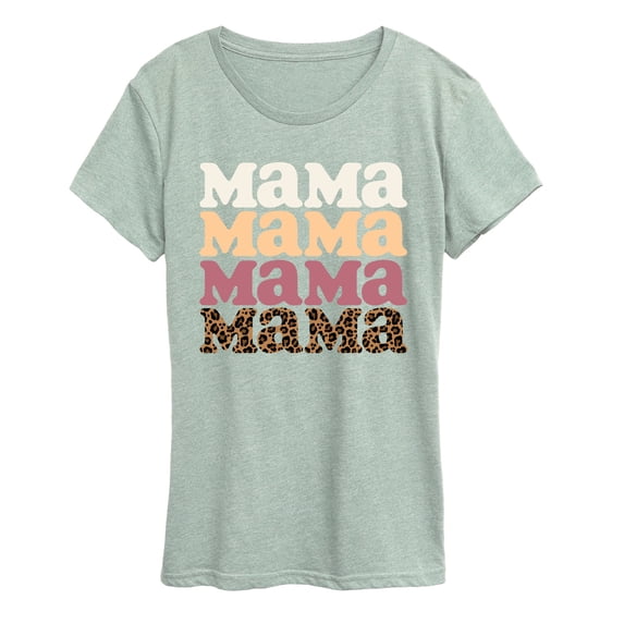 Instant Message - Mama Leopard Women's Short Sleeve Graphic T-Shirt