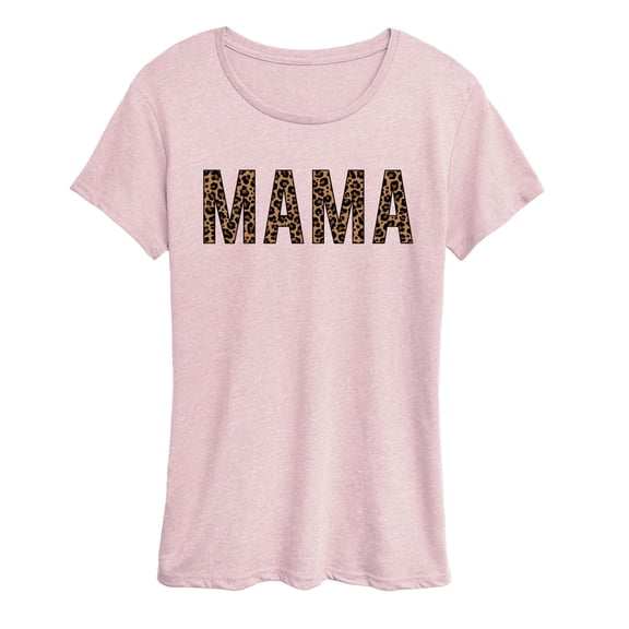 Instant Message - Mama Leopard - Women's Short Sleeve Graphic T-Shirt