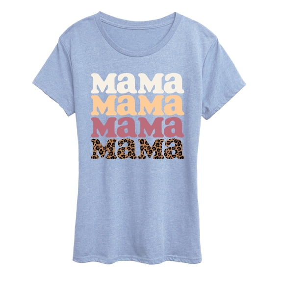 Instant Message - Mama Leopard Women's Short Sleeve Graphic T-Shirt