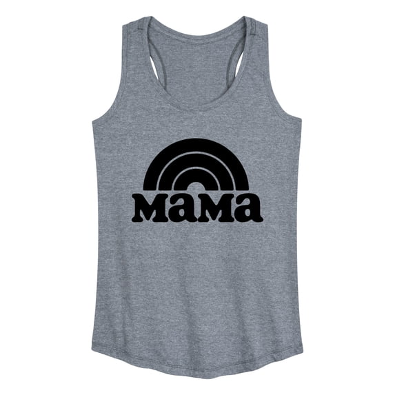 Instant Message - Mama Rainbow Graphic Racerback Tank