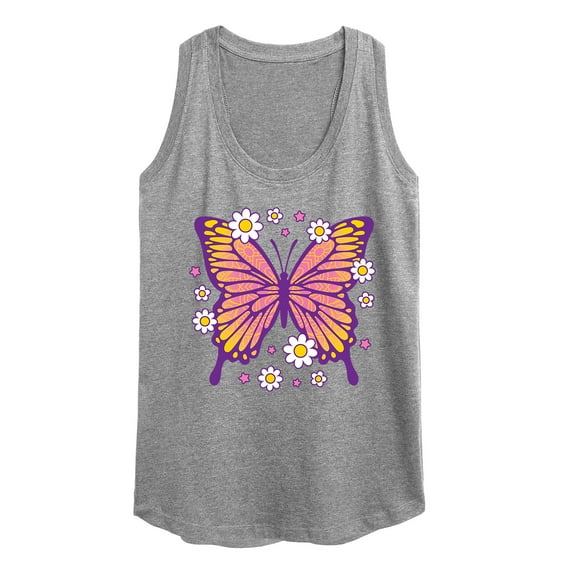 Instant Message - Mandala Butterfly - Women's Racerback Tank Top
