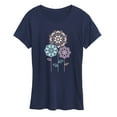 thumbnail image 1 of Instant Message - Mandala Flowers - Women's Short Sleeve Graphic T-Shirt, 1 of 5
