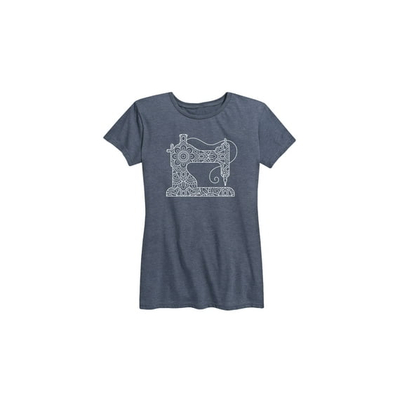 Instant Message - Mandala Sewing Machine - Women's Short Sleeve Graphic T-Shirt