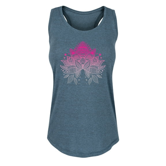 Instant Message - Mandala Yoga Design - Women's Racerback Tank