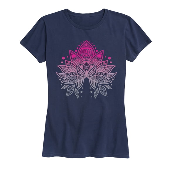 Instant Message - Mandala Yoga Design - Women's Short Sleeve Graphic T-Shirt