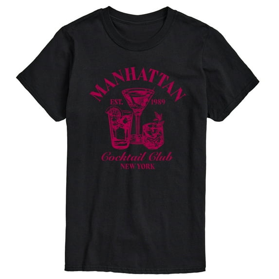 Instant Message - Manhattan Cocktail Club - Men's Short Sleeve Graphic T-Shirt