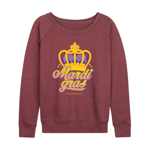 Instant Message - Mardi Crown - Women's Lightweight French Terry Long Sleeve Shirt